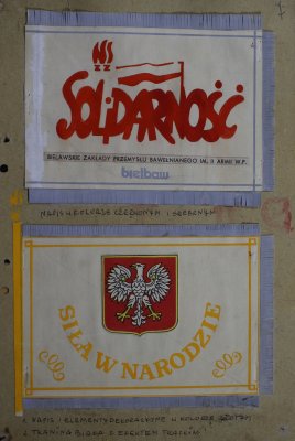 Sztandar Solidarności.